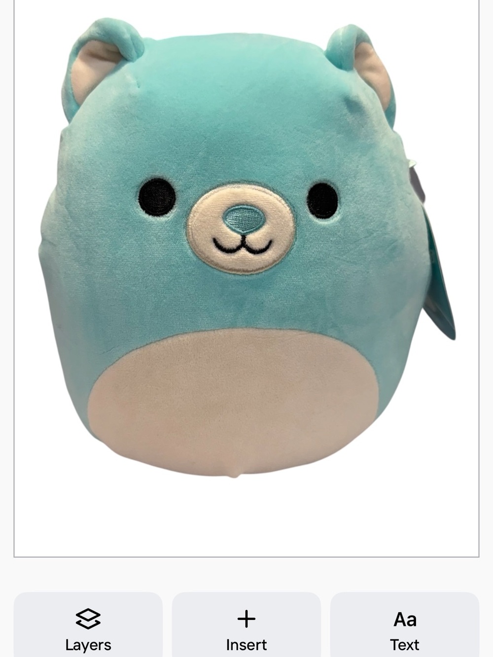 Squishmallows blue bear plush Belinda
